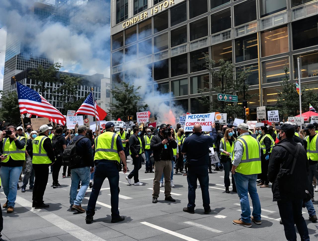 某地产大亨被曝欠薪数亿，员工集体维权现场混乱